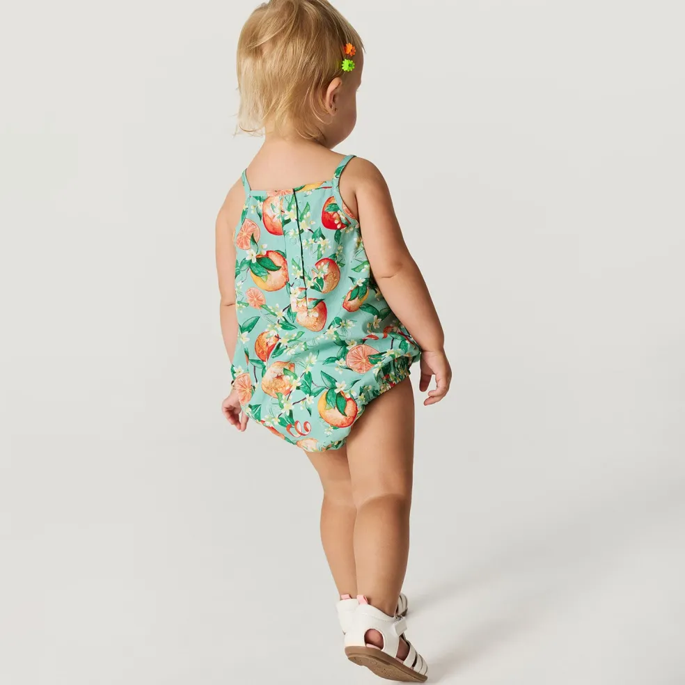 Bamboo Challis Bubble Romper