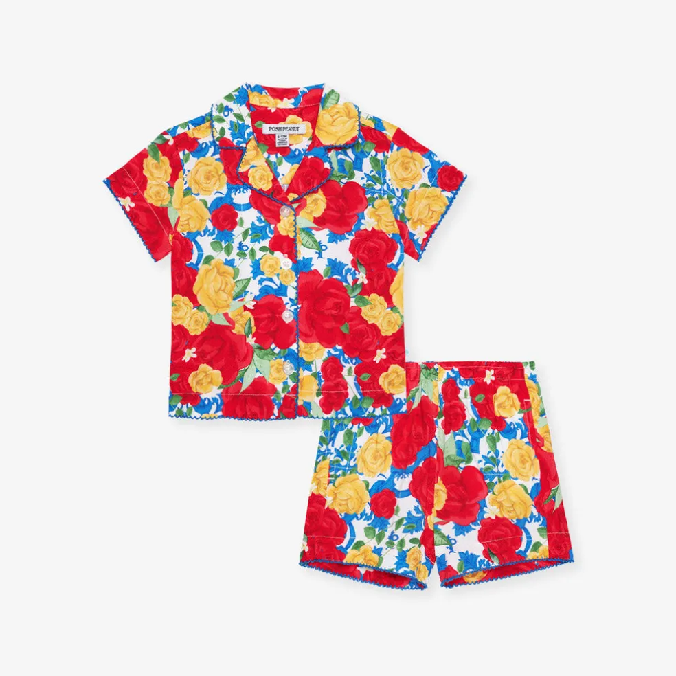 Bamboo Challis Top Short Set