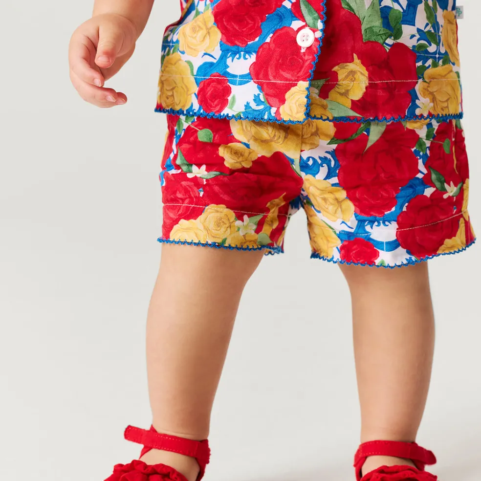 Bamboo Challis Top Short Set