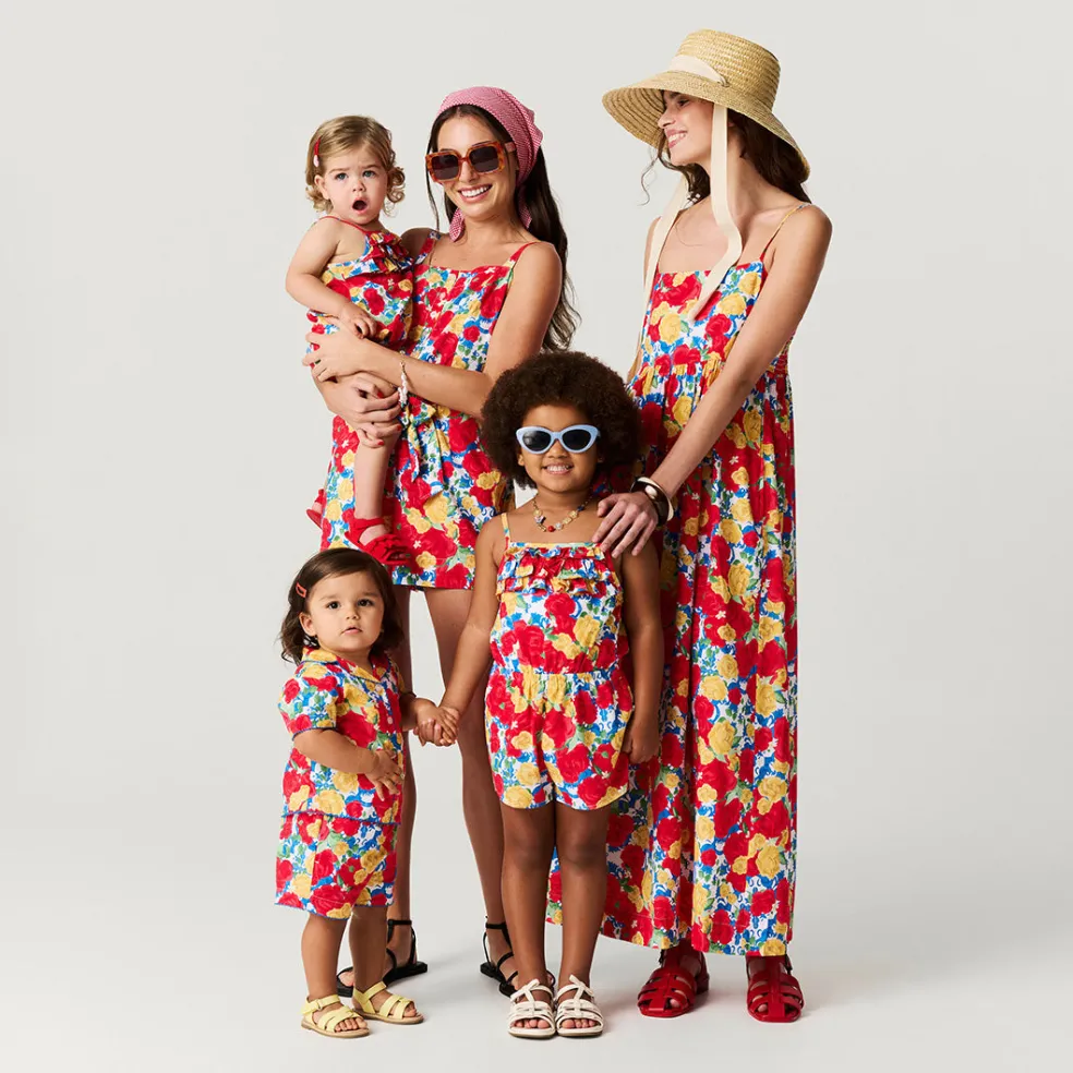 Bamboo Challis Top Short Set