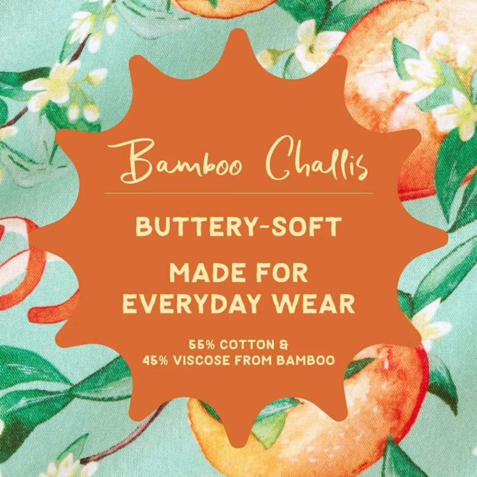 Bamboo Challis Top Short Set