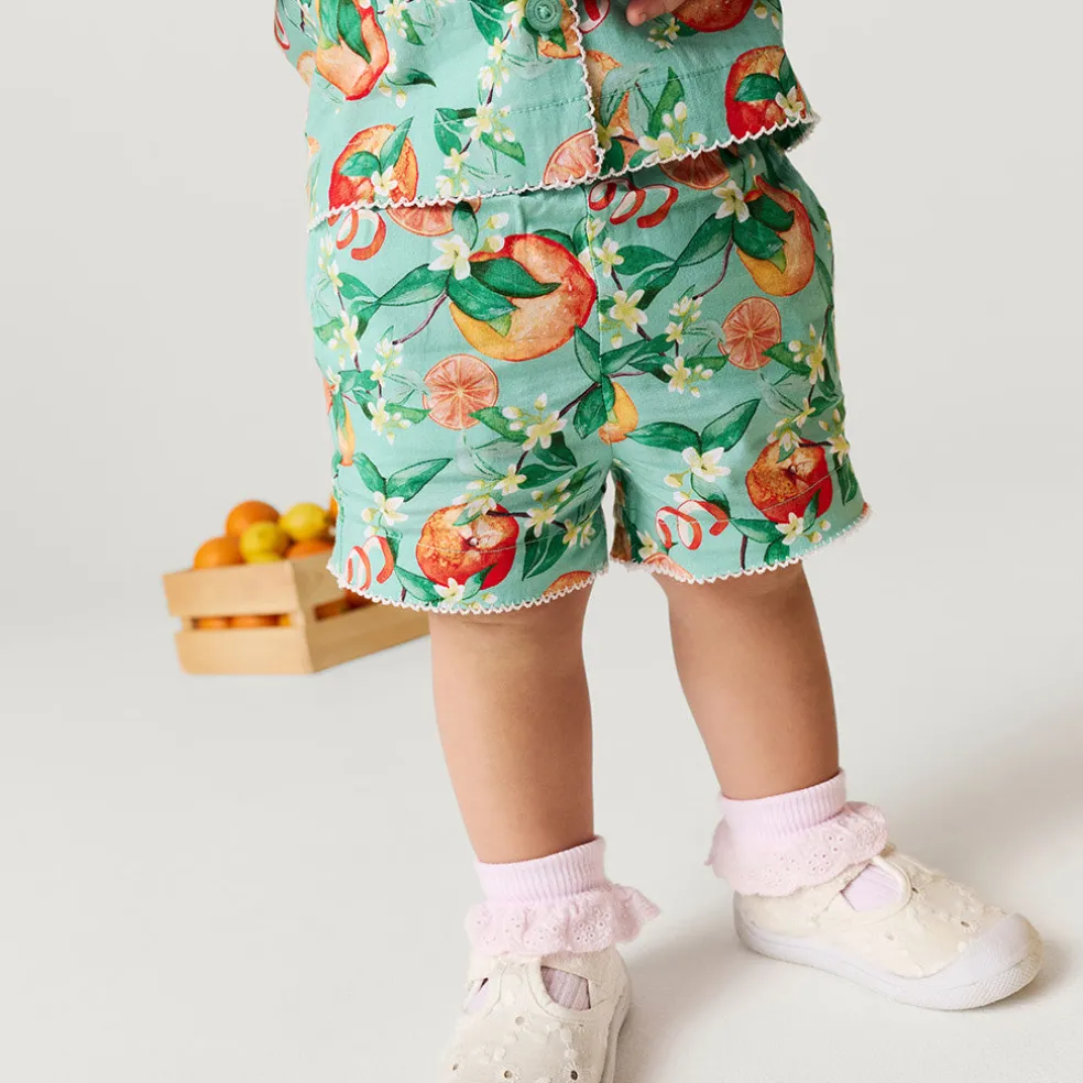 Bamboo Challis Top Short Set