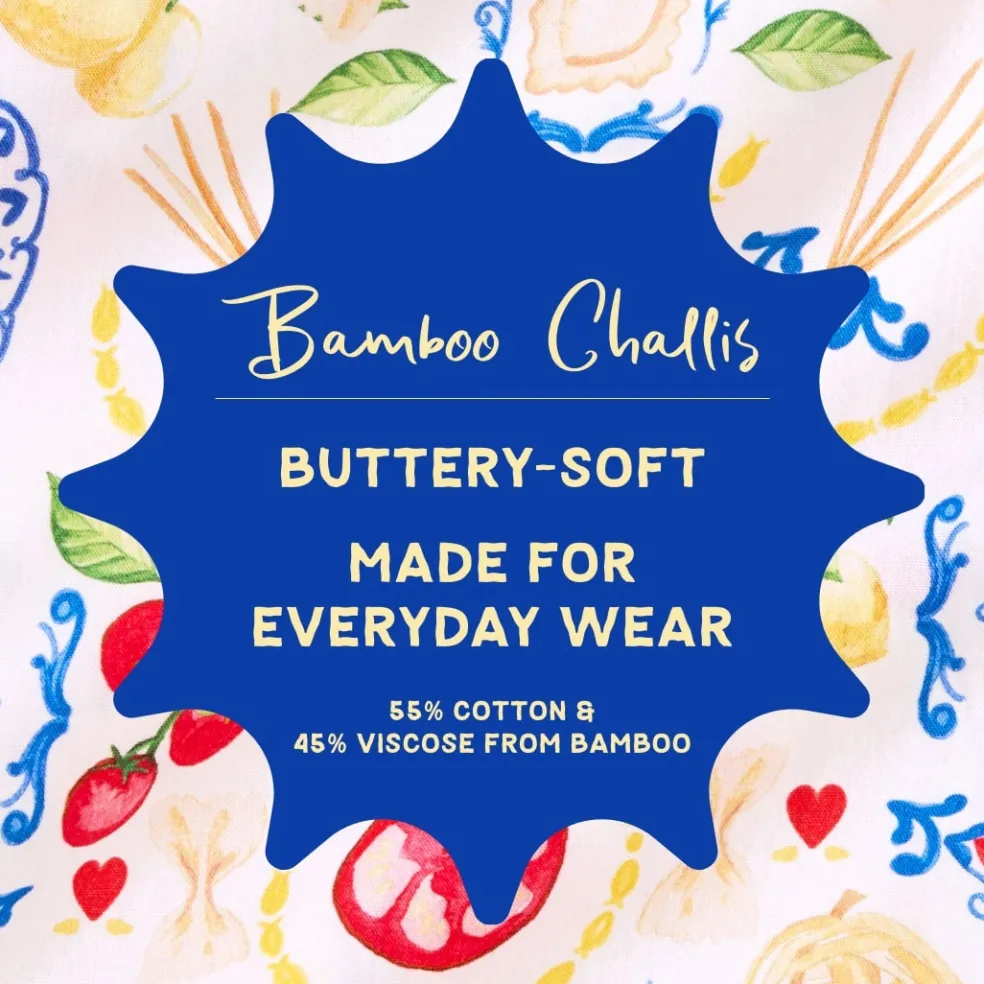 Bamboo Challis Top Short Set