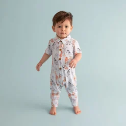 Collared Henley Romper