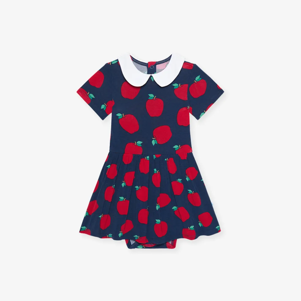 Collared Twirl Bodysuit Dress
