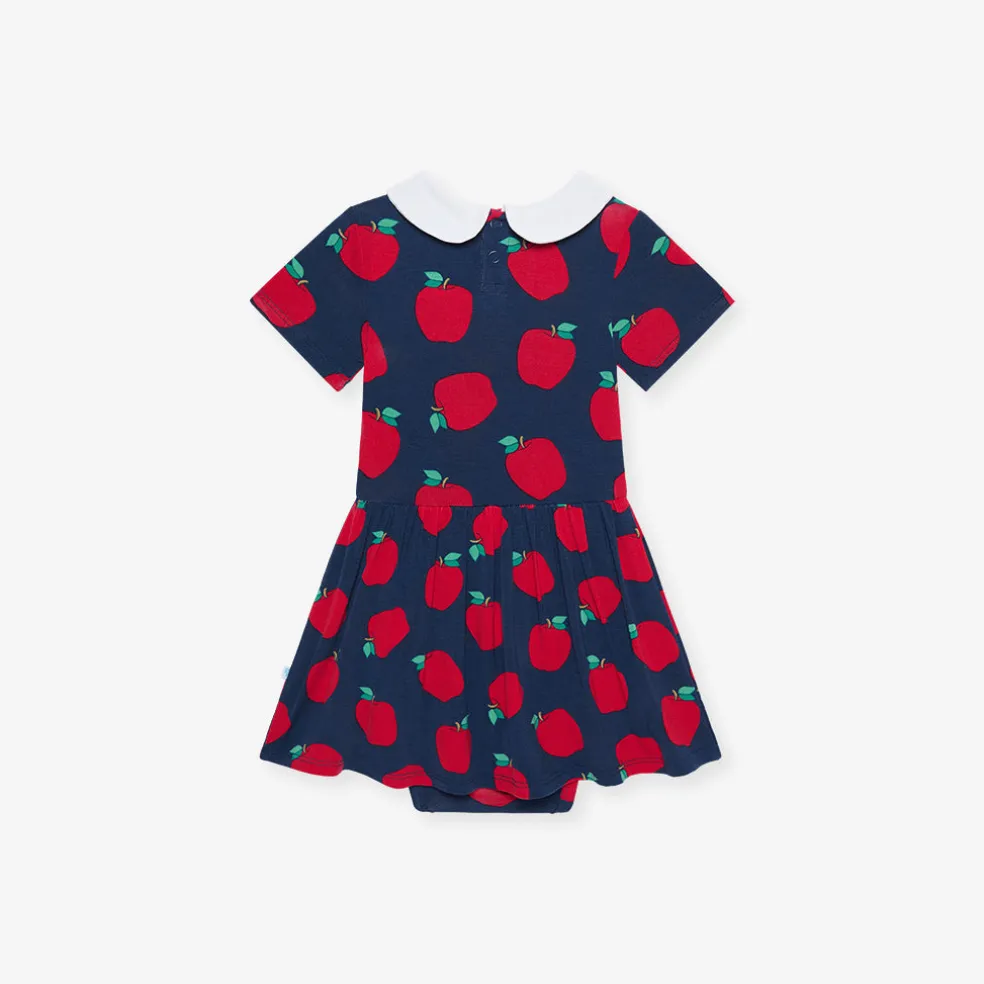 Collared Twirl Bodysuit Dress