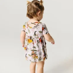 Criss-Cross Twirl Bodysuit Dress
