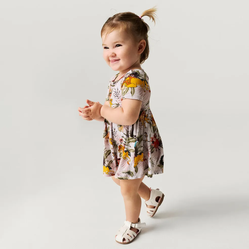 Criss-Cross Twirl Bodysuit Dress