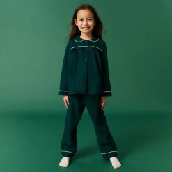 Flannelette Ruffled Pajama Set