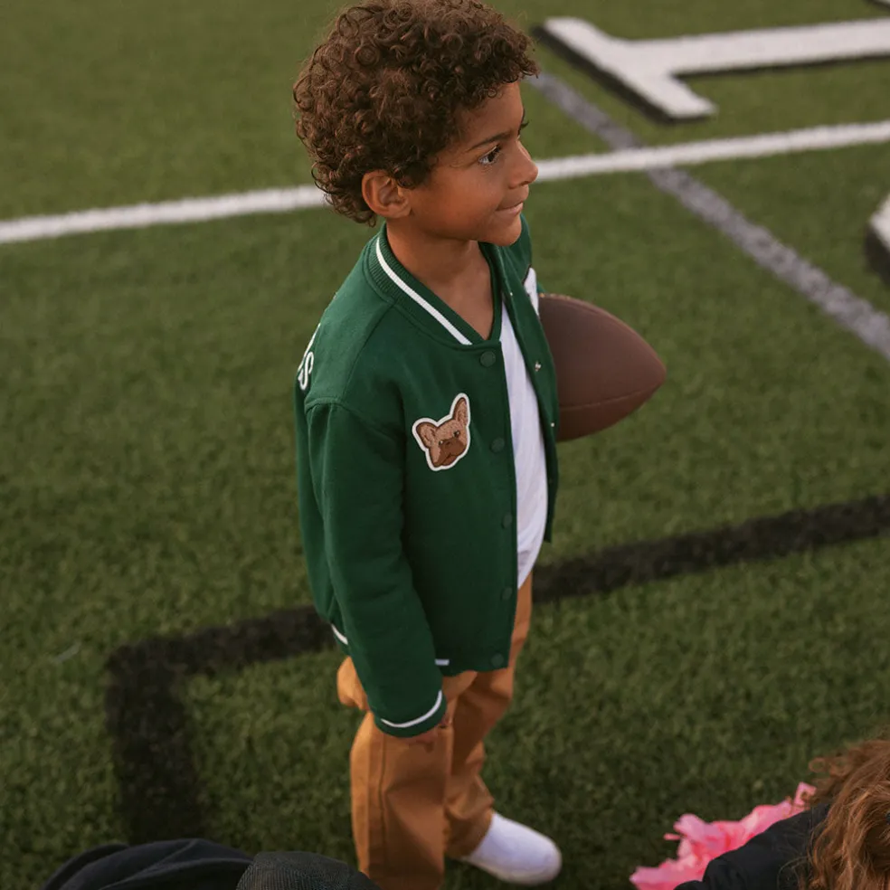 Fleece Varsity Jacket