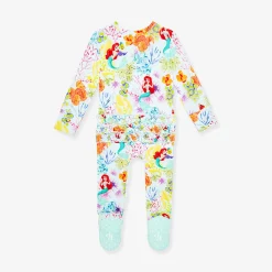 Footie Ruffled Zippered One Piece