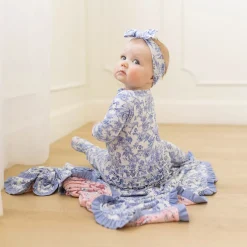 Footie Ruffled Zippered One Piece