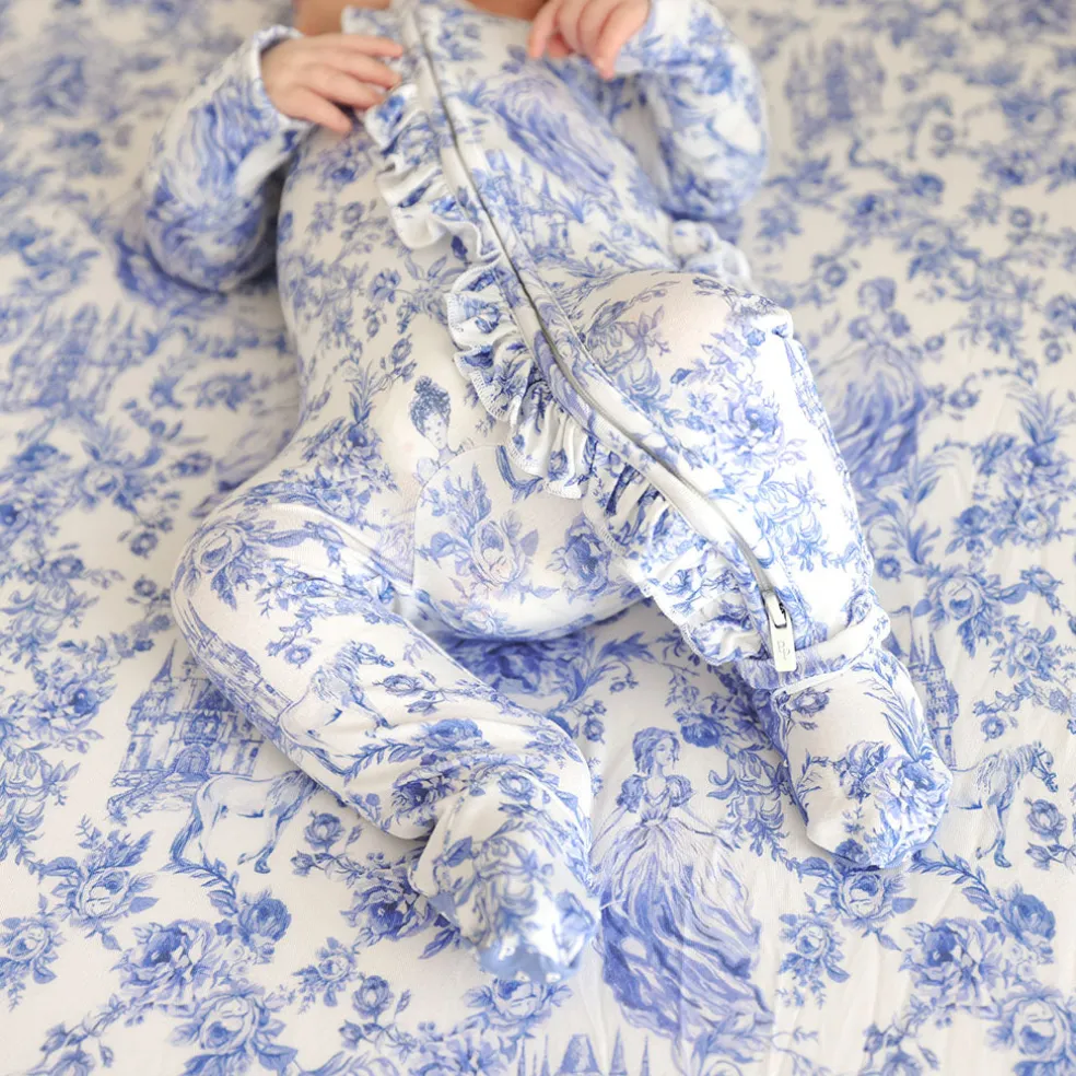 Footie Ruffled Zippered One Piece