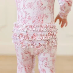 Footie Ruffled Zippered One Piece