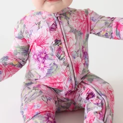 Footie Ruffled Zippered One Piece