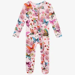 Footie Ruffled Zippered One Piece