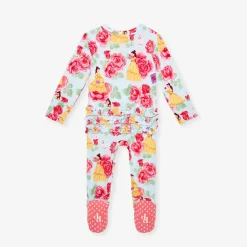 Footie Ruffled Zippered One Piece