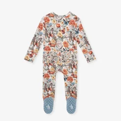 Footie Ruffled Zippered One Piece