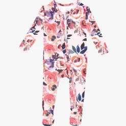 Footie Ruffled Zippered One Piece