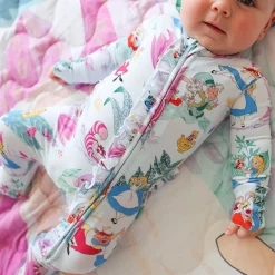 Footie Ruffled Zippered One Piece