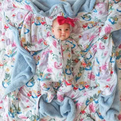 Footie Ruffled Zippered One Piece