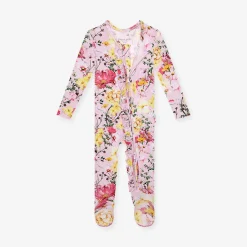 Footie Ruffled Zippered One Piece