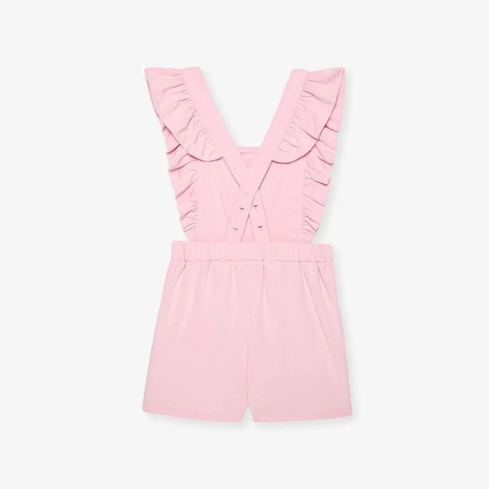 French Terry Graphic Short Overalls