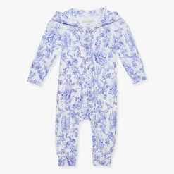 French Terry Hooded Ruffle Romper