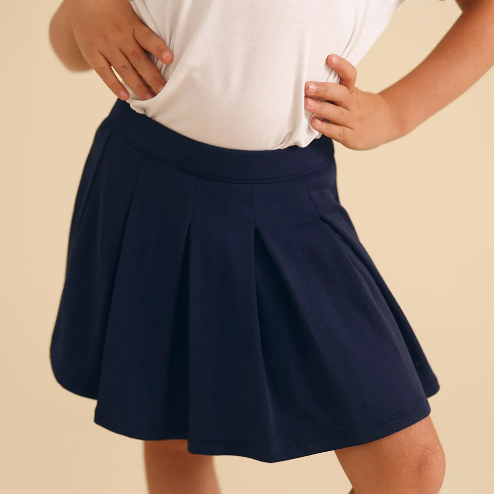 French Terry Pleated Skort