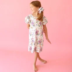 French Terry Ruffled Dress