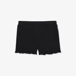 French Terry Ruffled Shorts