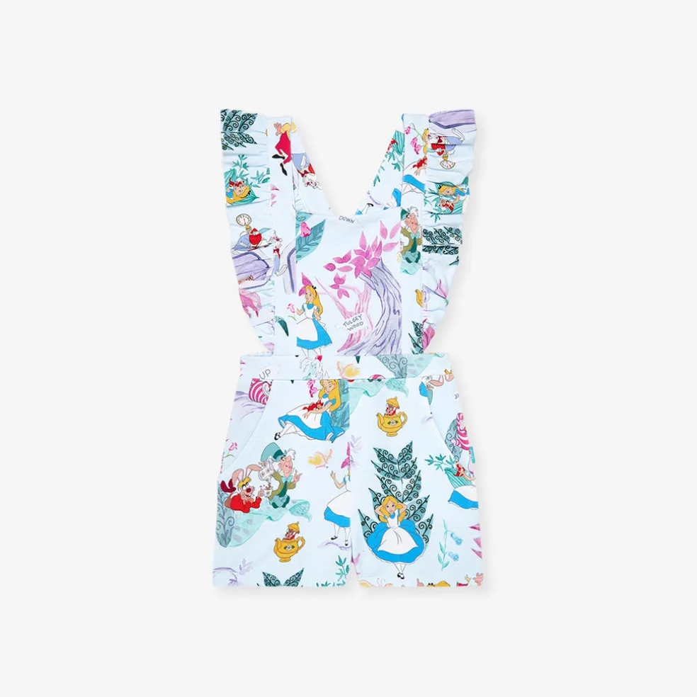 French Terry Short Overalls