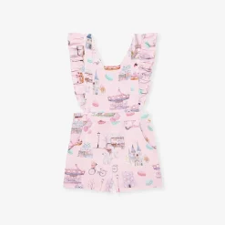 French Terry Short Overalls