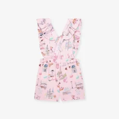 French Terry Short Overalls