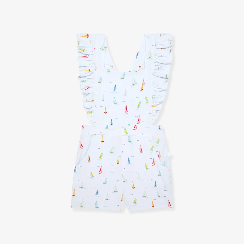 French Terry Short Overalls