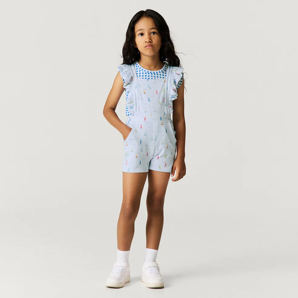 French Terry Short Overalls