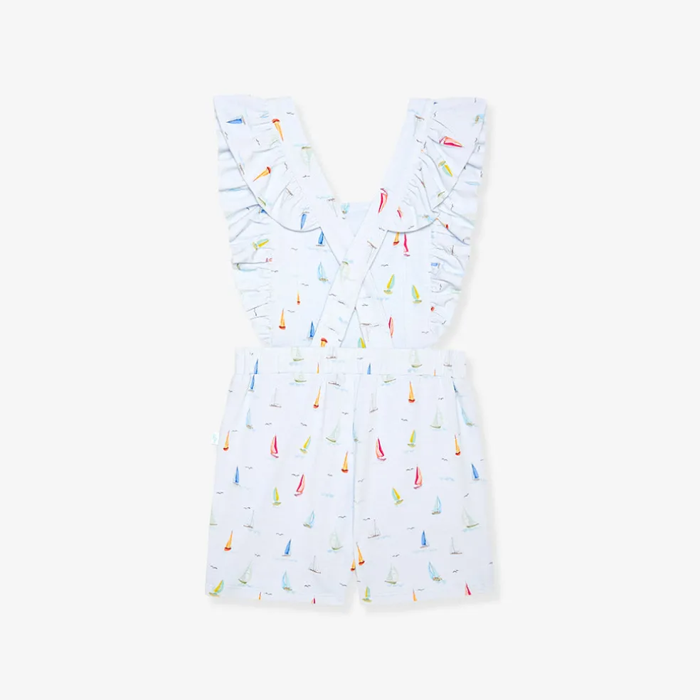 French Terry Short Overalls