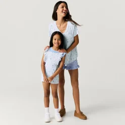 French Terry Short Overalls
