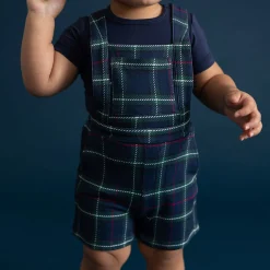 French Terry Short Overalls