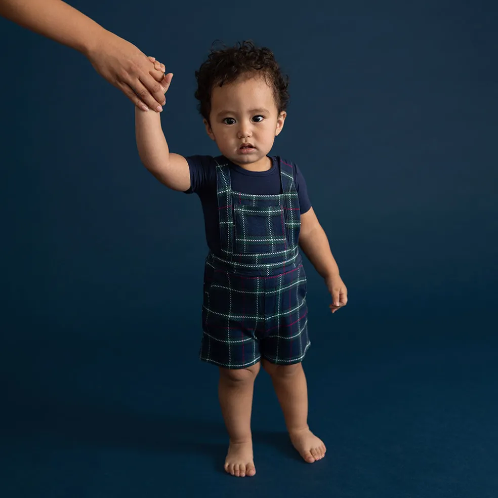 French Terry Short Overalls