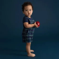 French Terry Short Overalls