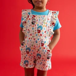 French Terry Short Overalls