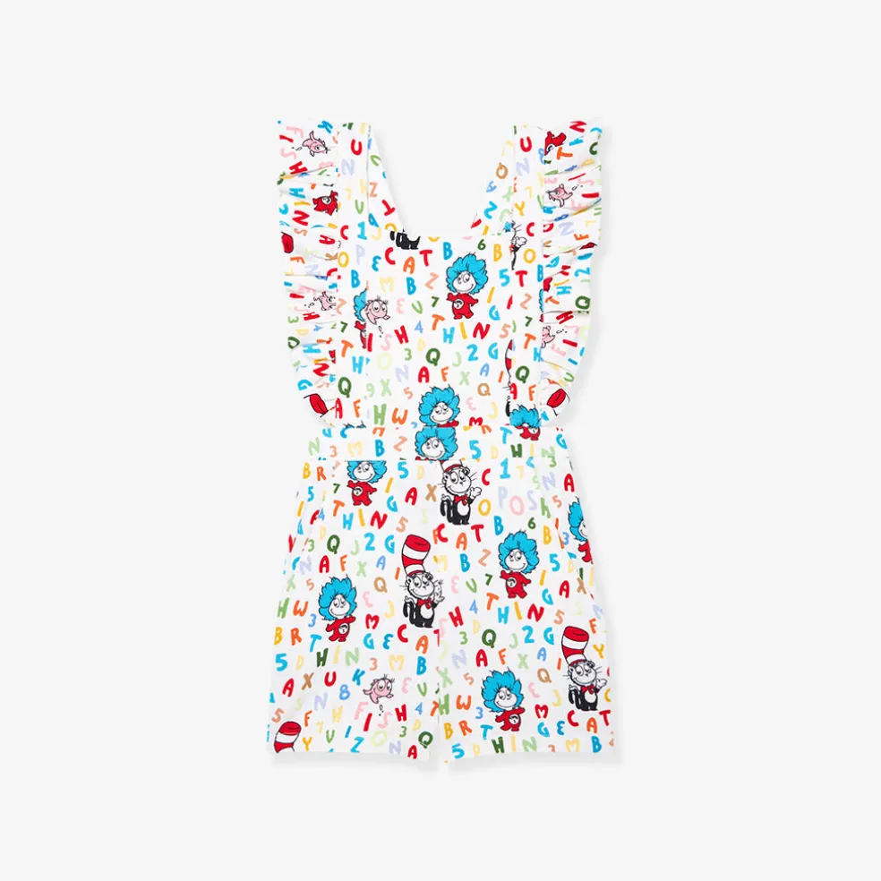 French Terry Short Overalls