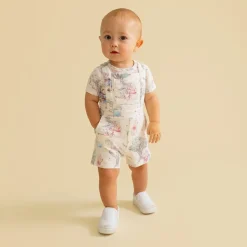 French Terry Short Overalls