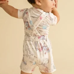 French Terry Short Overalls