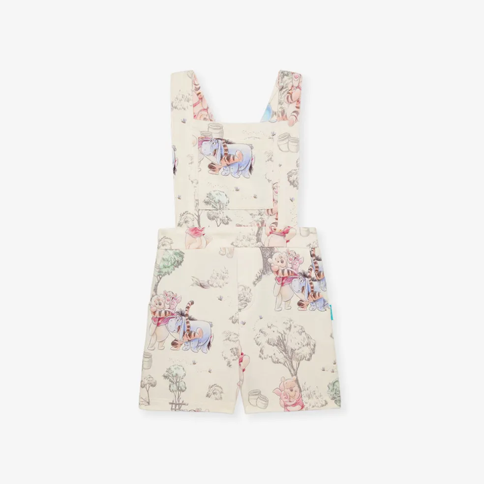 French Terry Short Overalls