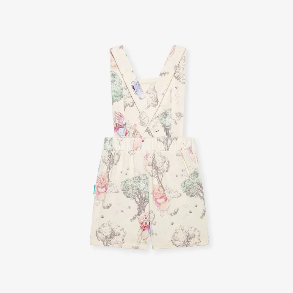 French Terry Short Overalls