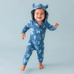 French Terry Sulley Hooded Romper