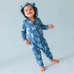 French Terry Sulley Hooded Romper