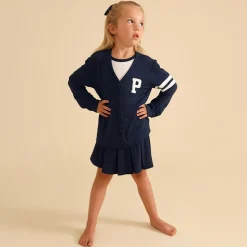 French Terry Varsity Cardigan